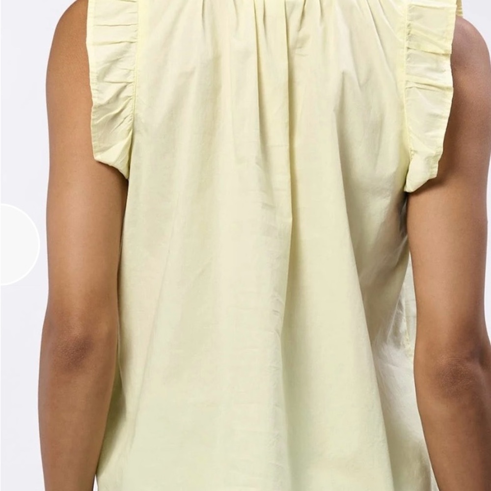 Yellow Ruffled Women's Top - Picture 4 of 4